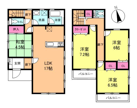 坂本1丁目新築一戸建て間取図