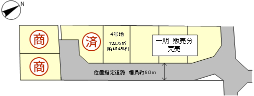ウエストレイク際川4丁目 全7区画 区画図
