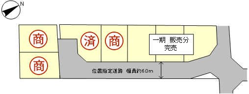 ウエストレイク際川4丁目 全7区画 区画図