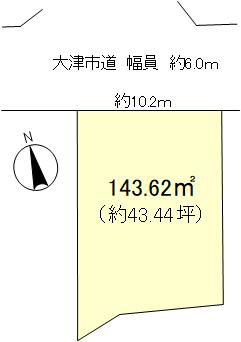 ウエストレイク下阪本4丁目 全12区画5号地 区画図
