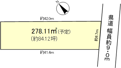 大津市下阪本一丁目区画図
