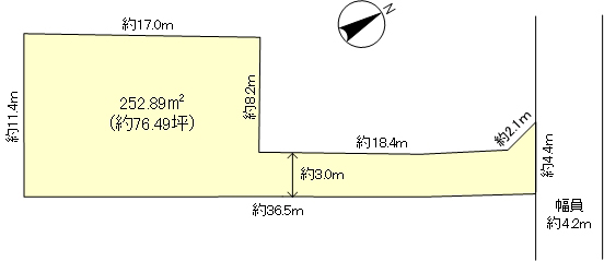 大津市下阪本一丁目区画図