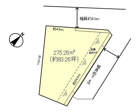 大津市滋賀里3丁目区画図