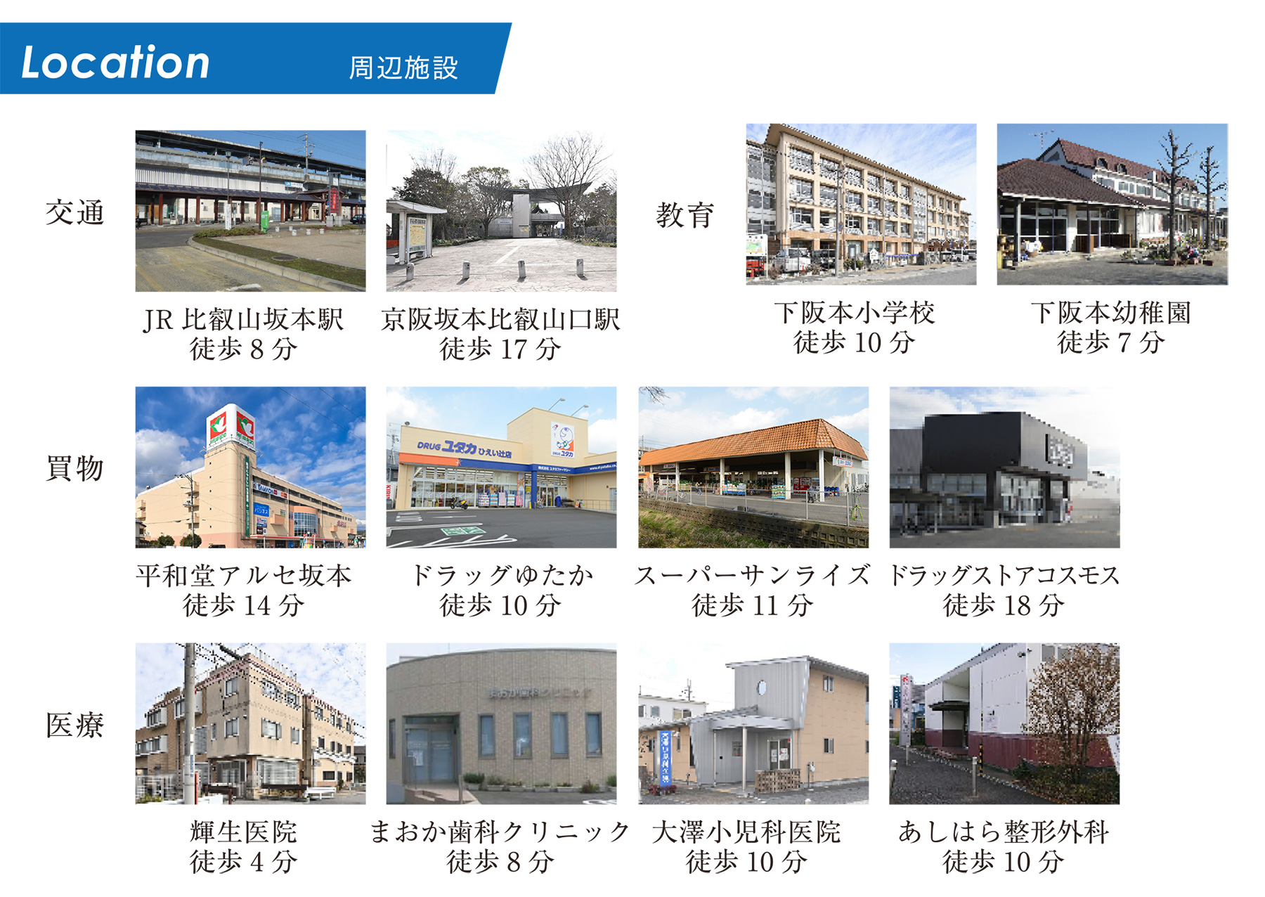 ウエストレイク下阪本5丁目 Ⅰ期 20区画 周辺環境