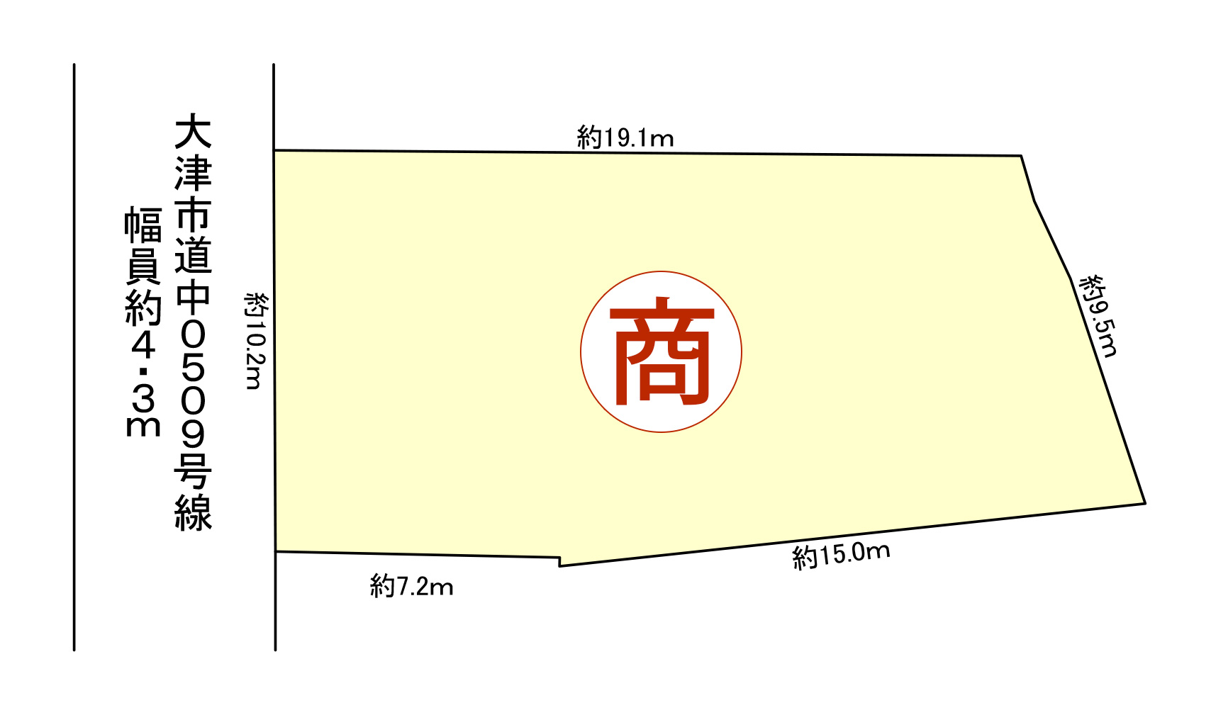 ウエストレイク坂本3丁目全1区画 区画図